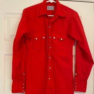 Vintage Rockmoint pearl snap cowgirl shirt.